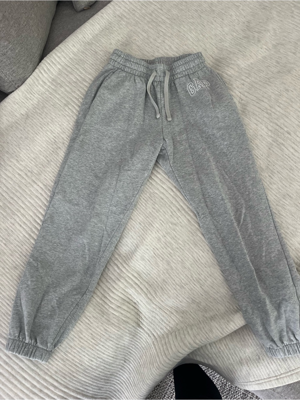 GAP Kids Light Gray Heather Jogger Sweatpants